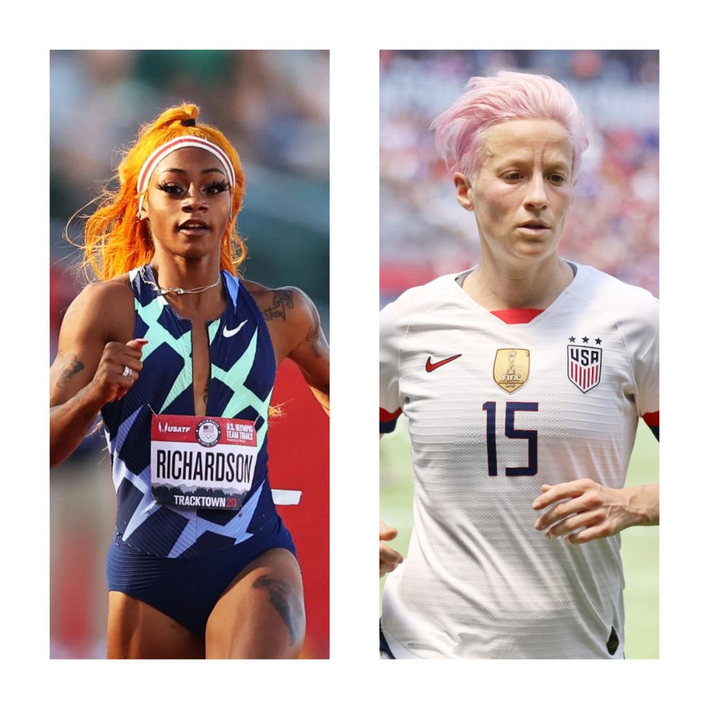 Sha Carri Richardson Megan Rapinoe